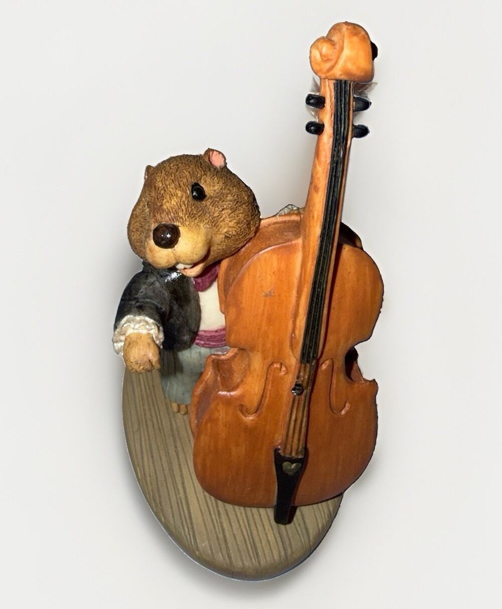 Vintage Hallmark Tender Touches Symphony Ensemble Beaver With Bass Cello 1991